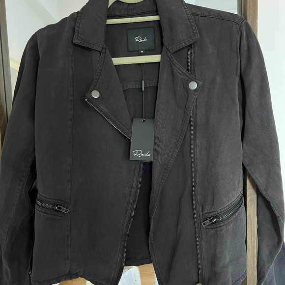 Rails Jackets & Coats Rails Moto Jacket Coal Never Worn Tags On